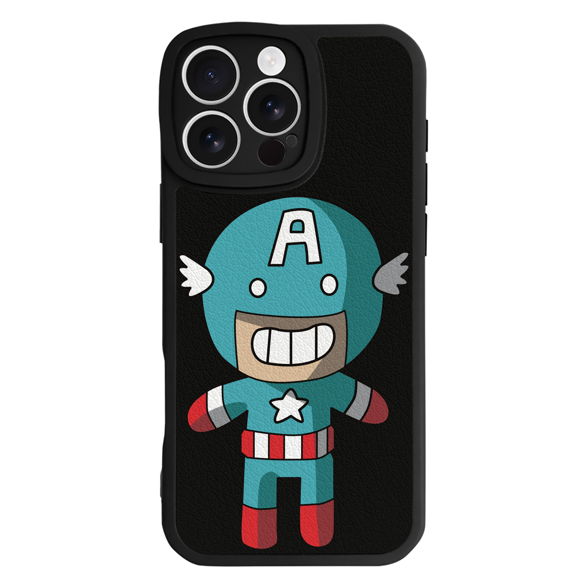 （画像用） アベンジャーズ The Avengers 【iPhone 16シリーズ対応】シリコンスマホケース（レザー調） 材質：シリコン